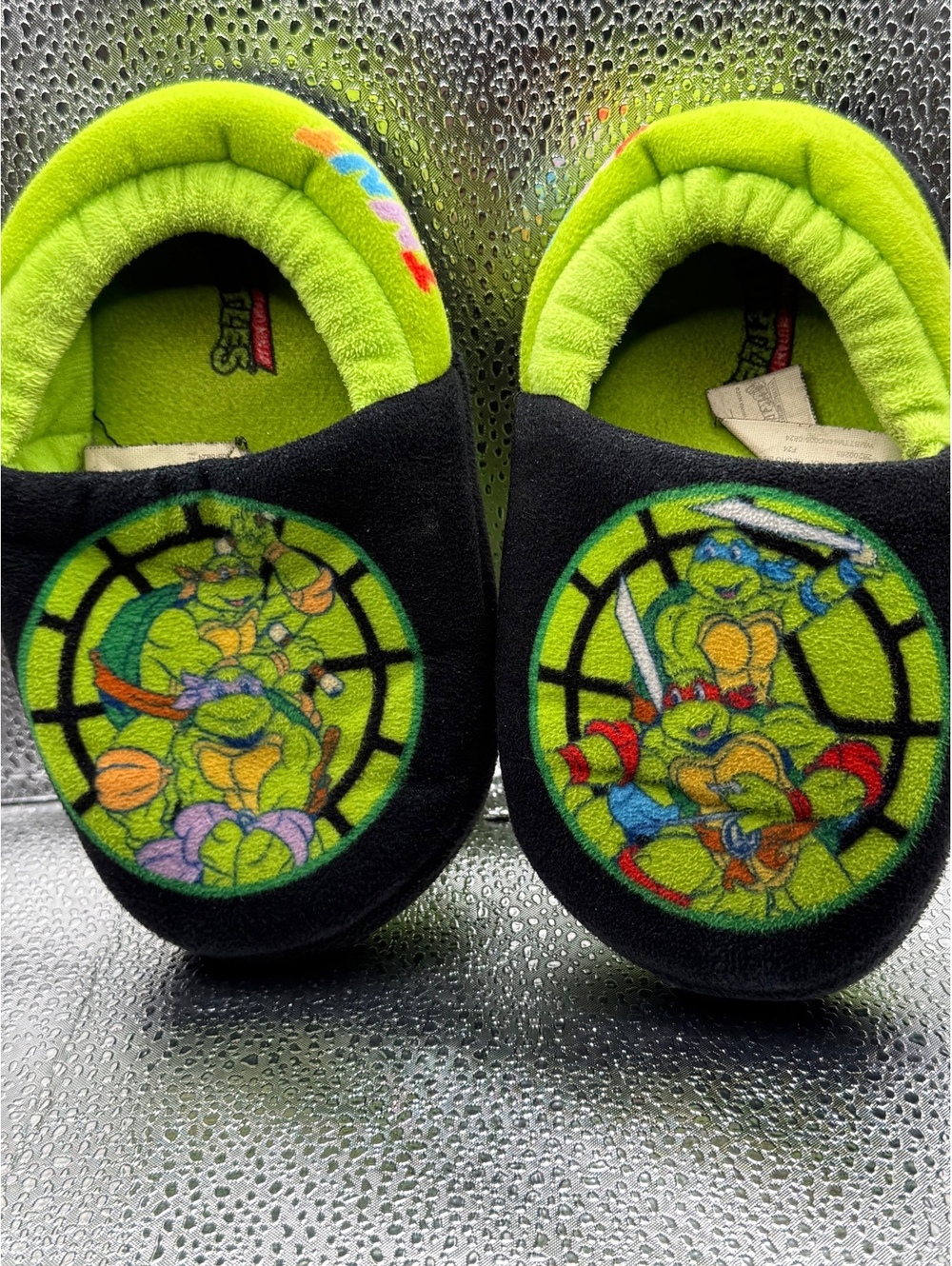 Nickelodeon Teenage Mutant Ninja Turtles Kids Slippers Size 9-10